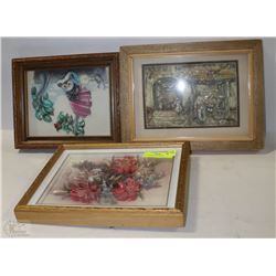 LOT OF 3 SHADOW BOXES