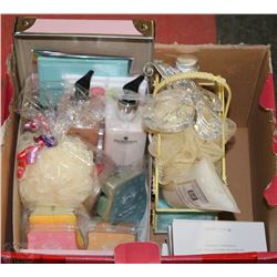 LOT OF NEW BATH SETS INCL SCENTSY REFILLS, LOTIONS