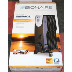 NEW BIONAIRE 1500W OILFILLED RADIATOR HEATER