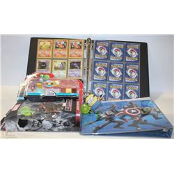 LOT WITH POKEMON CARDS, NINTENDO SUPER MARIO