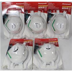 BOX OF 5 HONEYWELL P100 LEAD REMOVAL RESPIRATORS