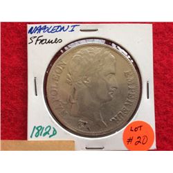 1812 d French Empire 5 Francs