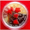 Image 4 : 2004 Canada 5 dollars Fine Silver Coin, Red Painted leaf