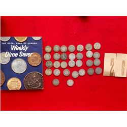 Canada Dime Saver Booklet- 30 Silver Dimes