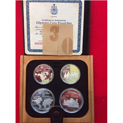 1976 Canada Montreal Sterling 4-coin set, Olympic Games serie one