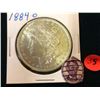 Image 4 : 1884 O United State of America Morgan Silver Dollar