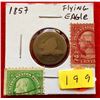 Image 1 : 1857 Flying Eagle One Cent Small Letter