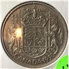 Image 1 : 50 Cents Silver Canada 1950 half design