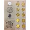 Image 2 : USA 25 cent Commemorative 1999-2008 Gold Plated Fifty State Quarter Serie