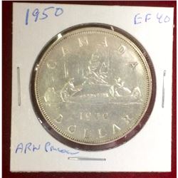 Canada 1950 Silver Dollar Arnprior