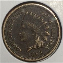 USA 1863 Indian Head Penny