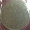 Image 4 : Canada 1884 1 cent Obverse 1 CCCS graded VG-8
