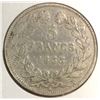 Image 1 : France 1833 5 francs Louis Philippe .900 Silver, PLEASE UNDERSTAND WE ARE NOT PROFESSONIAL GRADER MA