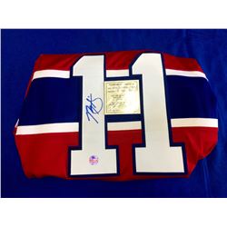 Montreal Canadiens Brian Gallagher authographed Hockey Jersey with Certificate