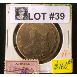 USA : 1832 Capped Bust Letterred Edge Half Silver Dollar