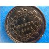 Image 1 : Canada: 1901 Silver 5 Cents Mint state Double 1