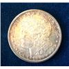 Image 2 : USA: 1880s Morgan Dollar Light orange and Blue Tone Worth a Premium