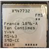 Image 3 : France: 1896-A Ten Centimes MS-63, Mostly Brilliant