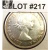Image 2 : 1955 Canada Silver Dollar Elizabeth II