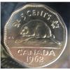 Image 3 : Canada 5 Cent 1962 Double 1962 MS-63  ICCS