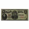 Image 1 : 1907 $5.00 Legal Tender Andrew Jackson/Woodchopper VG