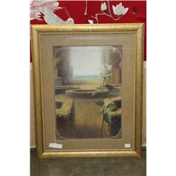 GOLD FRAMED MYSTICAL GARDEN PICTURE