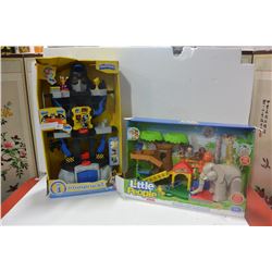 2 FISHER PRICE PLAY SETS (BATMAN & ELEPHANT)