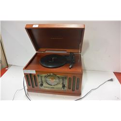 WOOD RECORD, CD, TAPE PLAYER