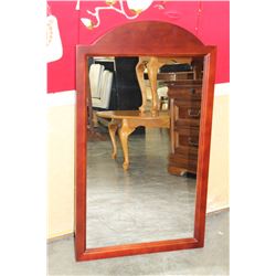 MAHOGANY FINISH WALL MIRROR