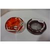 Image 1 : 2 ART GLASS ASHTRAYS