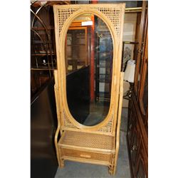 RATTAN DRESSING MIRROR