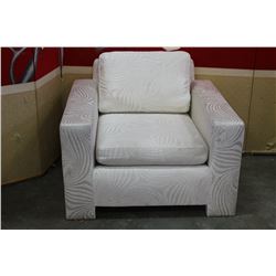 WHITE DESIGNER ARMCHAIR