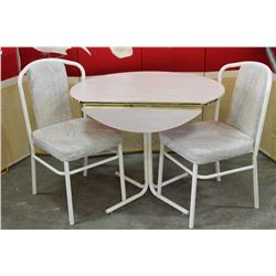SMALL DROPSIDE TABLE & 2 CHAIRS