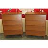 Image 1 : PAIR OF 4 DRAWER DRESSERS