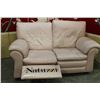 Image 1 : NATUZZI LEATHER LOVESEAT