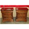 Image 1 : PAIR OF 3 DRAWER NIGHTSTANDS