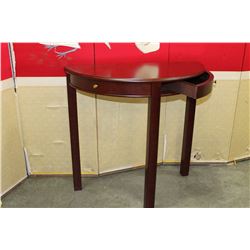 2 DOOR MAHOGANY FINISH HALL TABLE