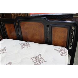 EASTERN STYLE DOUBLE SIZE BED FRAME W/ SERTA EUROTOP MATRESS