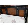 Image 1 : EASTERN STYLE DOUBLE SIZE BED FRAME W/ SERTA EUROTOP MATRESS