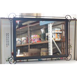 BLACK FRAME WALL MIRROR