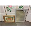 Image 1 : FRAMED MIRROR & SCULPTED PICTURE
