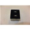 Image 1 : STAINLESS CUBIC ZIRCONIA CUFFLINKS RETAIL $80