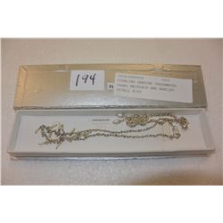 STERLING GENUINE FRESHWATER PEARL NECKLACE AND BRACLET