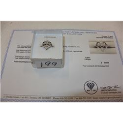 SILVER LADIES RING WITH CUBIC ZIRCONIUM STONES