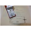 Image 1 : 14KT WHITE GOLD GENUINE ALEXANDRITE CROSS PENDANT WITH