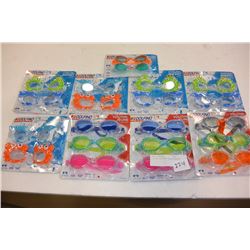 LOT OF NEW KIDS SWIM GOGGLES