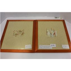 PAIR OF SIGNED AND DATED HAGAN 1997 ARTWORKS