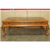 Image 1 : OAK GLASSTOP COFFEE TABLE