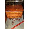 Image 1 : UNIQUE ANTIQUE SWIVEL NIGHTSTAND