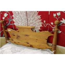 PINE DOUBLE BED FRAME